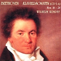 Бетховен Фортепианные сонаты 16 - 24 Вильгельм Кемпфф артикул 696b.